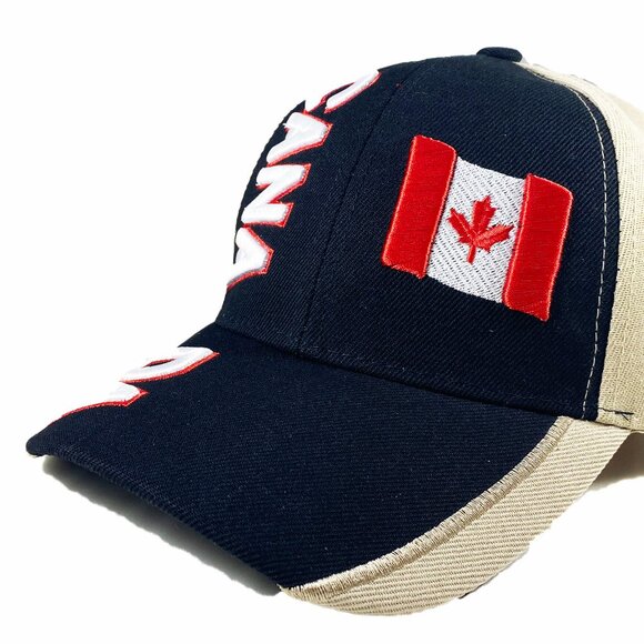 Brand New Embroidered Canadian Baseball Hat/Cap,Adjustable Sports Hat(1033 Black - Picture 2 of 8